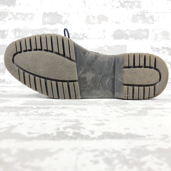 Zara Basic Collection Black Leather Lace-Up Business Casual Shoes K530 - Picture 8 of 11